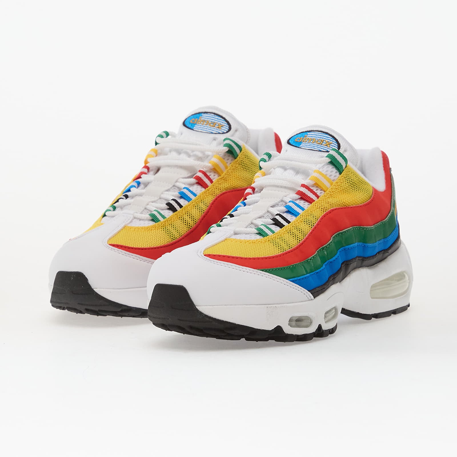 Pánske tenisky a topánky Nike Air Max 95 Big Bubble Prm White/ Metallic Gold-Chile Red-Photo Blue