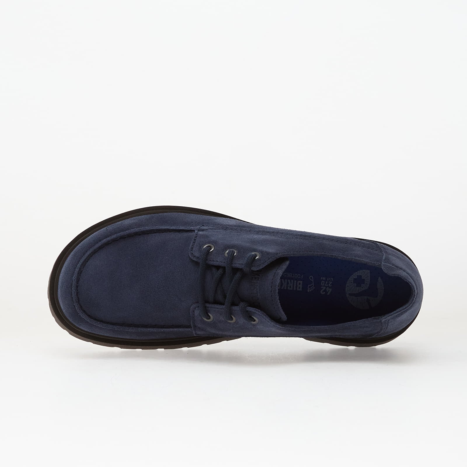 Férfi cipők Birkenstock Highwood Moc Lace Low Suede Leather New Navy