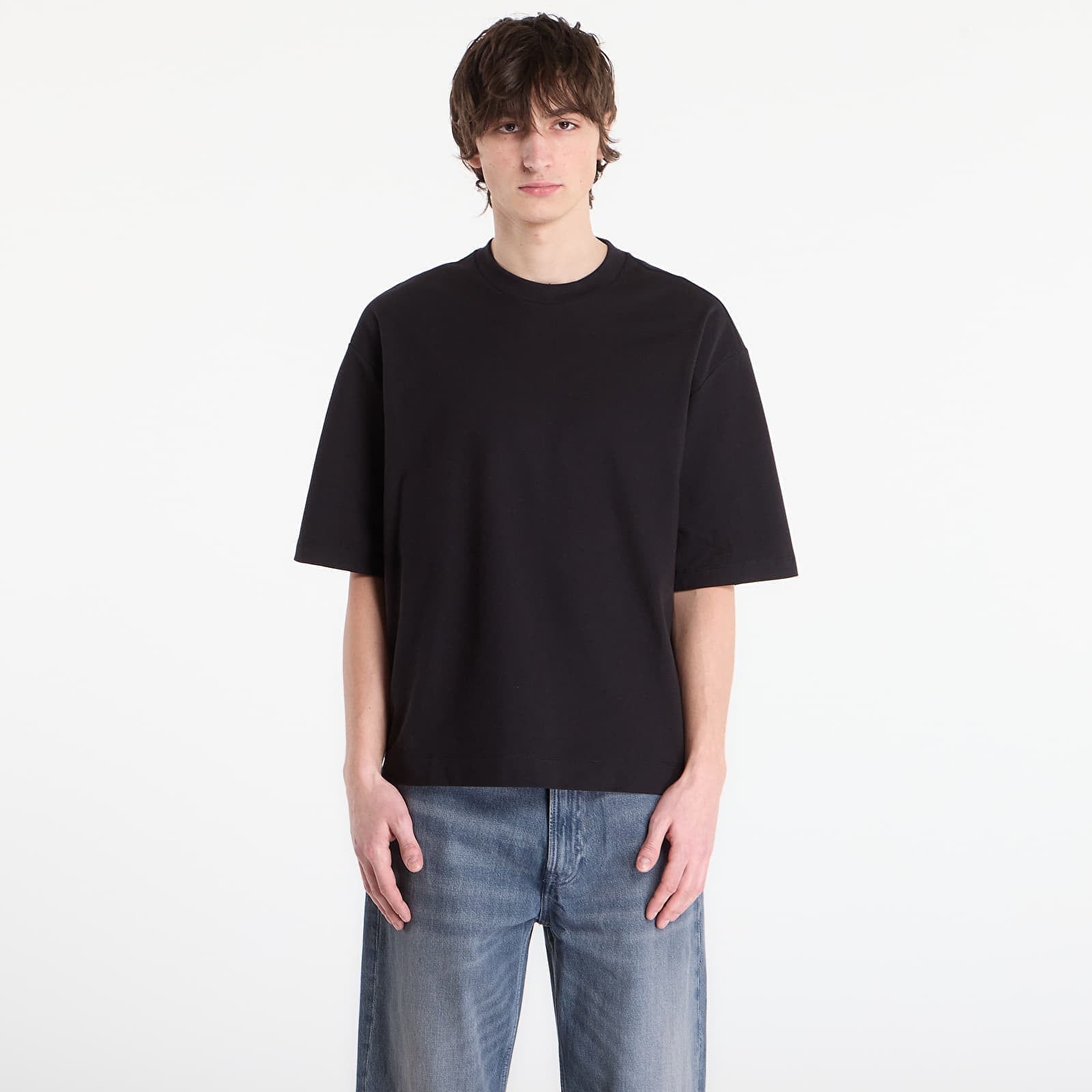 Tricou Calvin Klein Jeans Ss Relaxed Cooling Piqu Tee Black XL