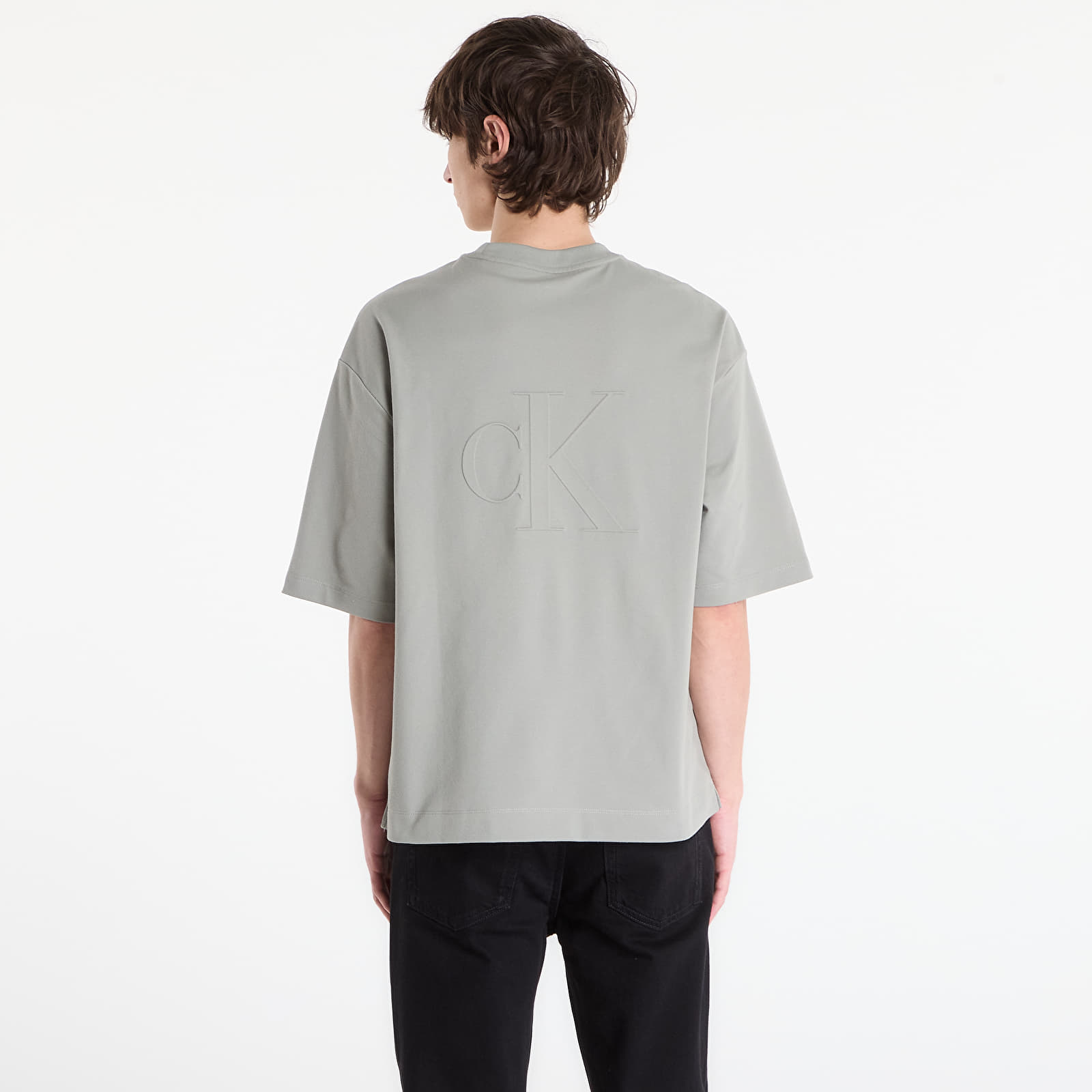 Majice T-shirt Calvin Klein Jeans Ss Relaxed Cooling Piqu Tee Shadow