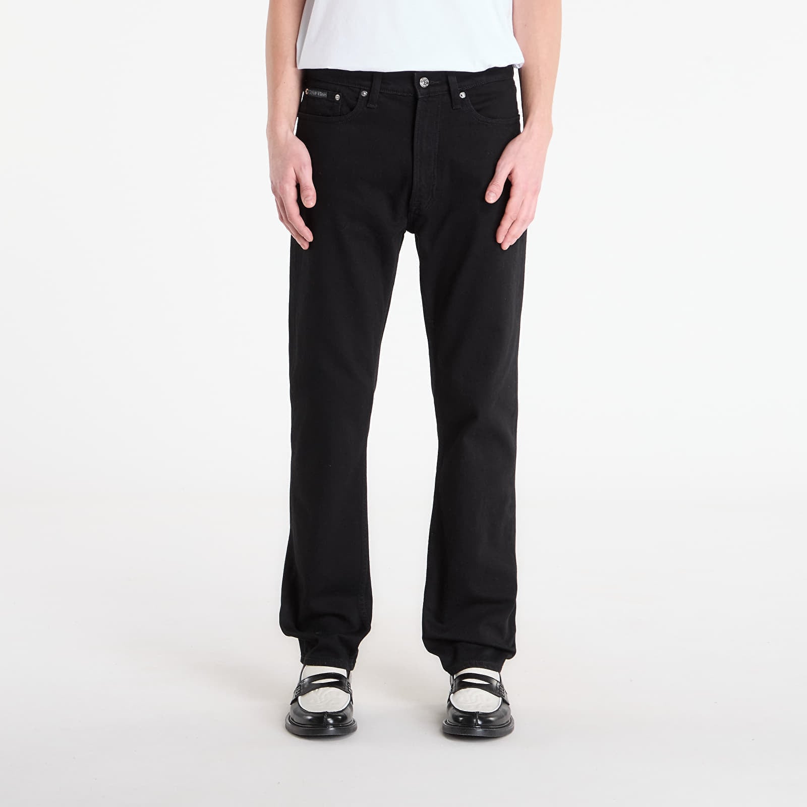 Дънки Calvin Klein Jeans Standard Straight Ck Jeans Black W32/L32