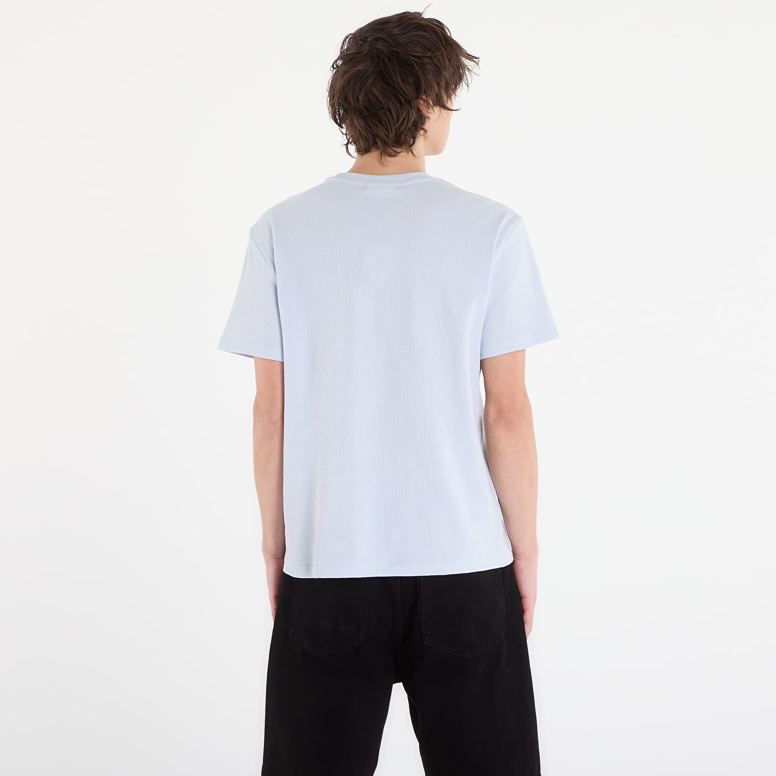 T-shirts  Calvin Klein Jeans Ss Waffle Badge Crew Tee Blue