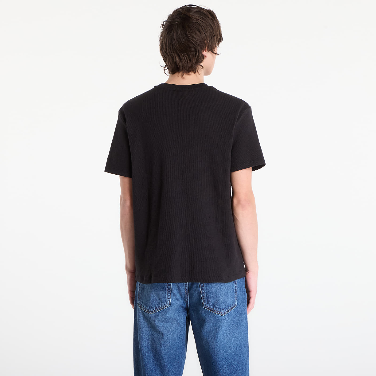 Majice i košulje Calvin Klein Jeans Ss Waffle Badge Crew Tee Black