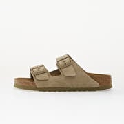 Birkenstock Arizona Suede Leather Unisex Faded Khaki