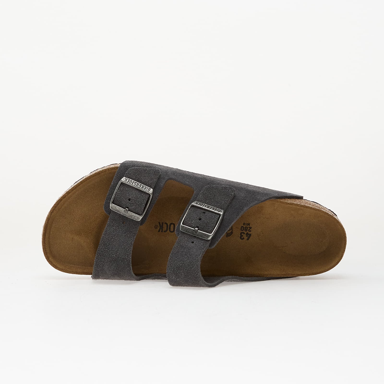 Turnschuhe und Schuhe für Männer Birkenstock Arizona Suede Leather Unisex Charcoal