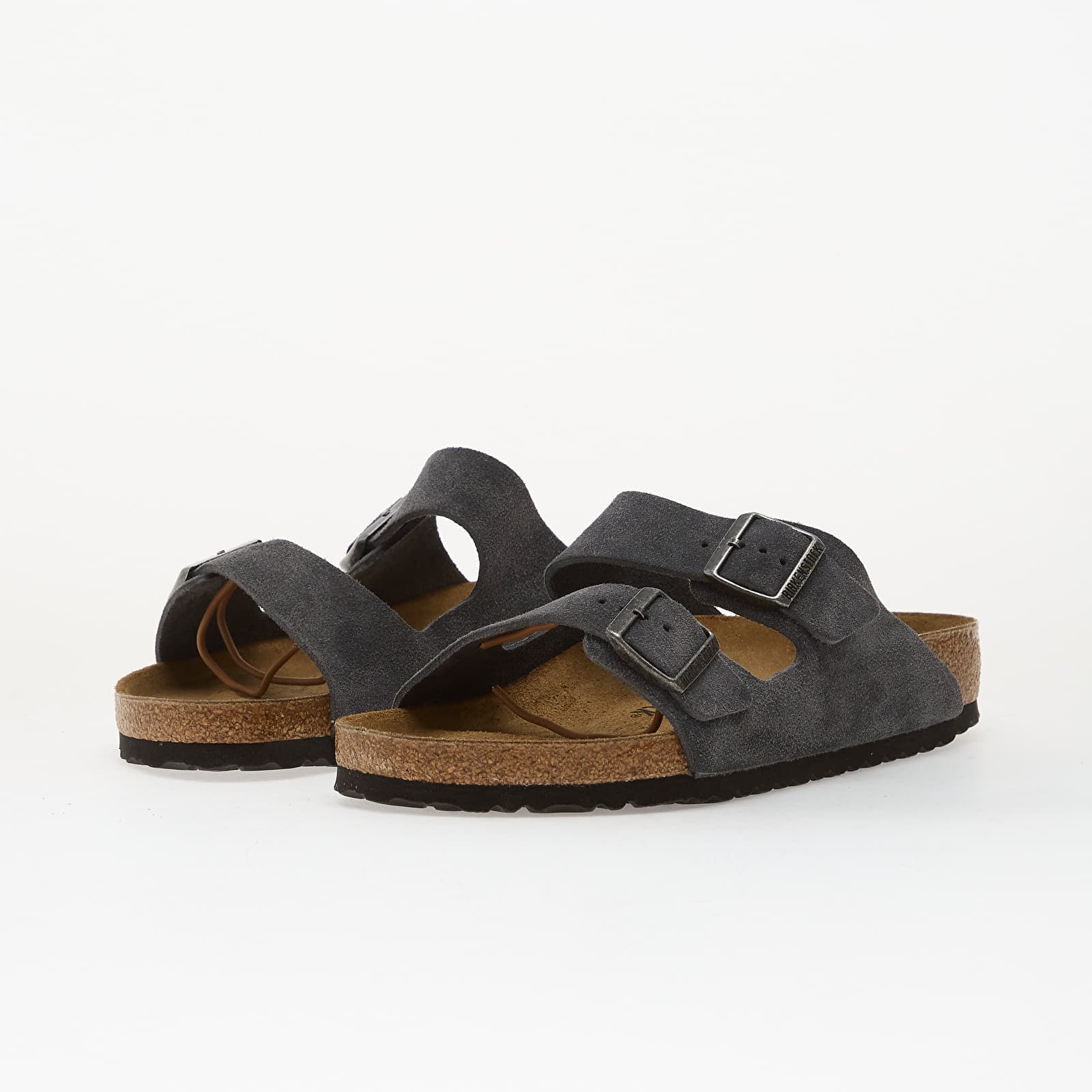 Turnschuhe und Schuhe für Männer Birkenstock Arizona Suede Leather Unisex Charcoal
