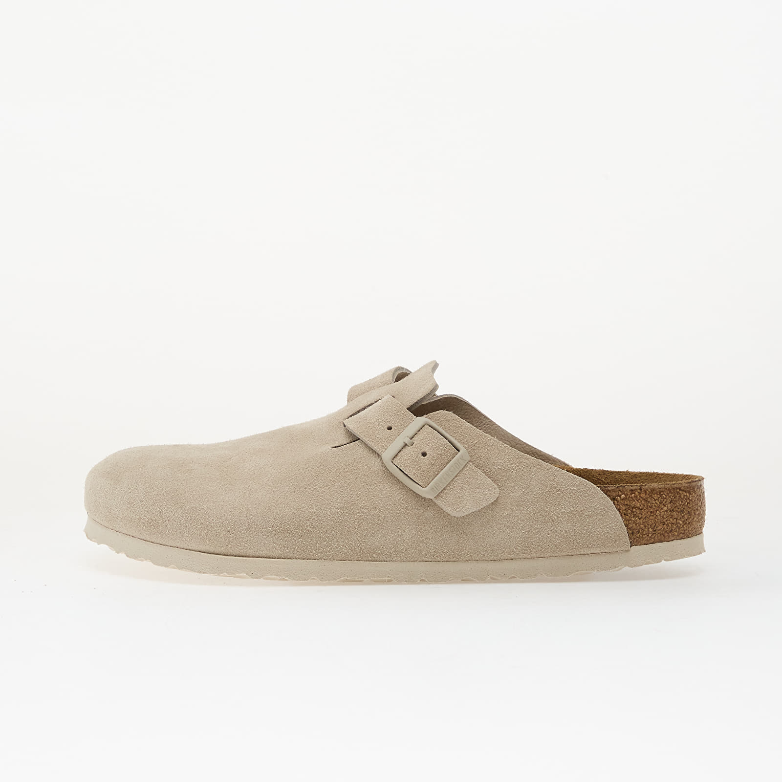 Vīriešu čības un apavi Birkenstock Boston Suede Leather Unisex Oyster