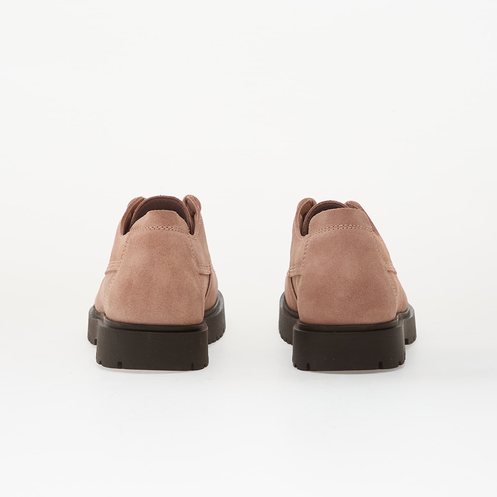 Scarpe uomo Birkenstock Highwood Moc Lace Low Suede Leather Pink Clay