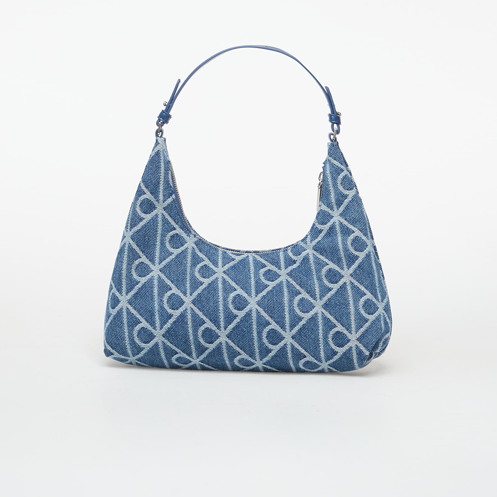 Męskie torby na ramię Calvin Klein Emblem Aop Denim Sho Blue