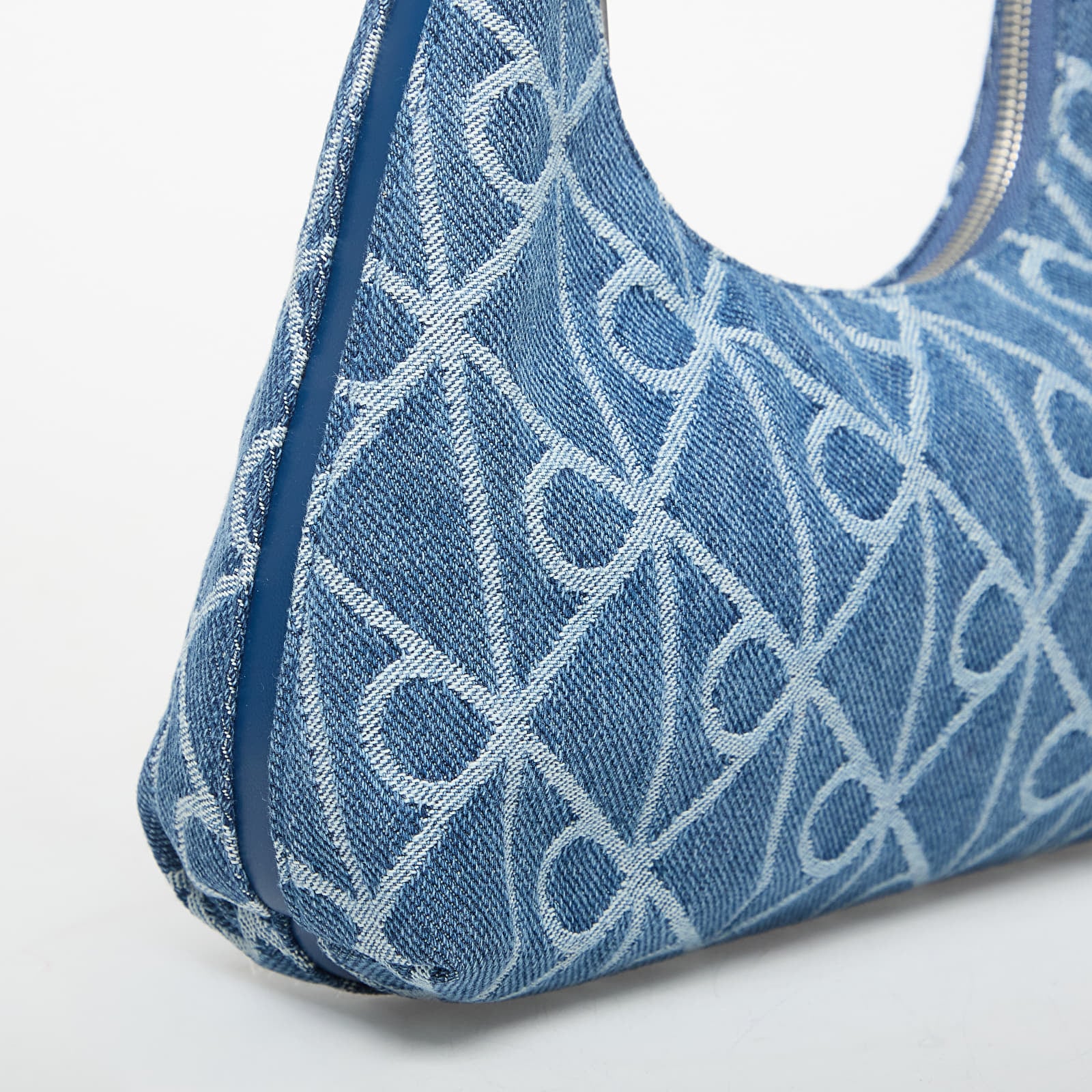 Męskie torby na ramię Calvin Klein Emblem Aop Denim Sho Blue