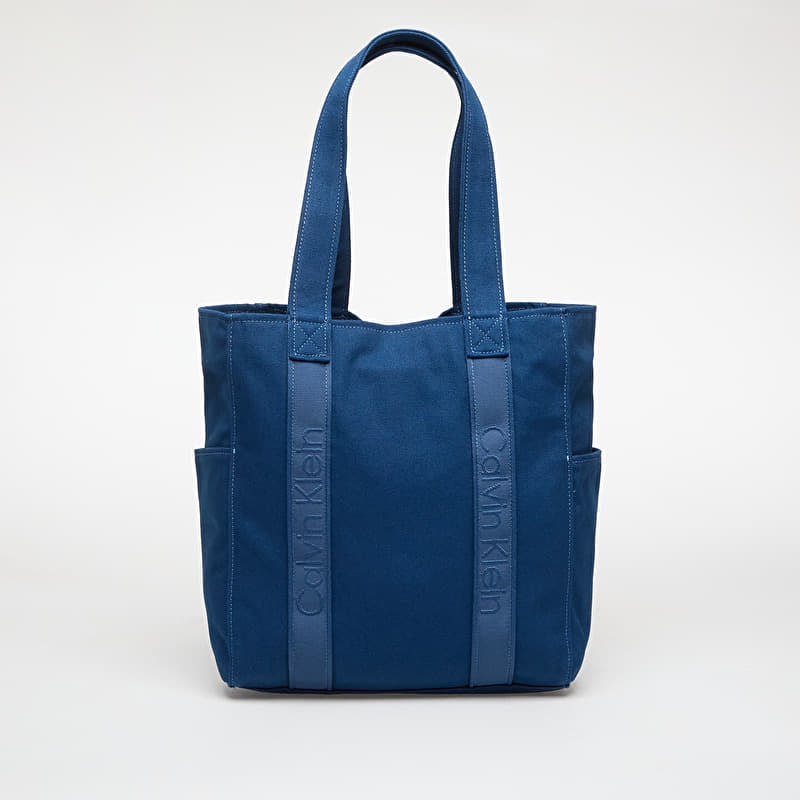 Taška Calvin Klein Webbing Strap Canvas Blue