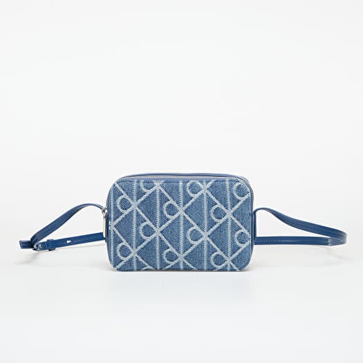 Torba Calvin Klein Emblem Aop Denim Cam Blue