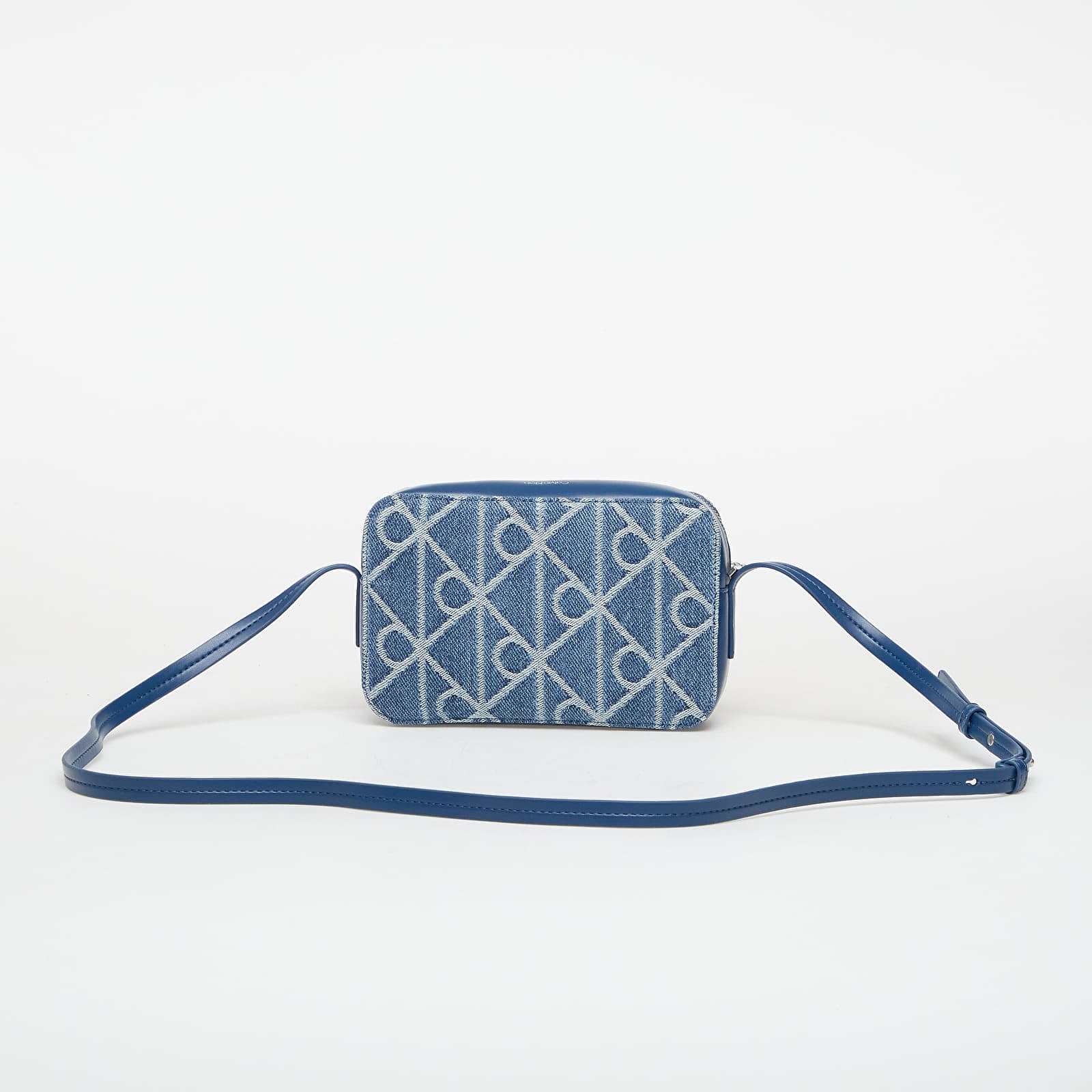 Muške torbe preko ramena Calvin Klein Emblem Aop Denim Cam Blue