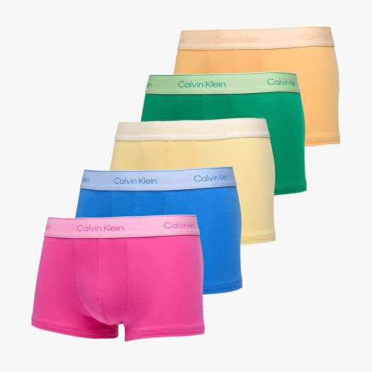 Boxeri Calvin Klein Low Rise Trunk 5-Pack Yellow