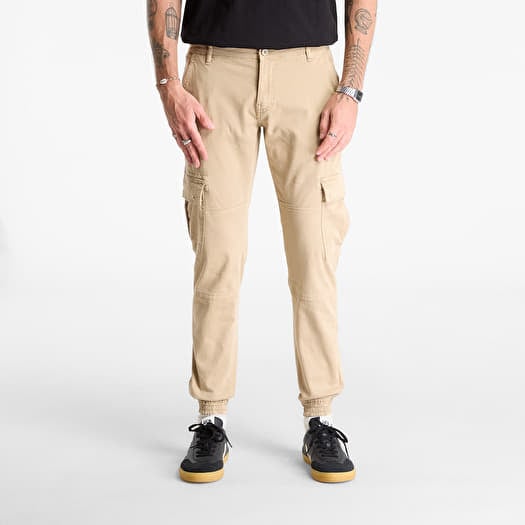 Urban Classics Washed Cargo Twill Jogging Pants Beige