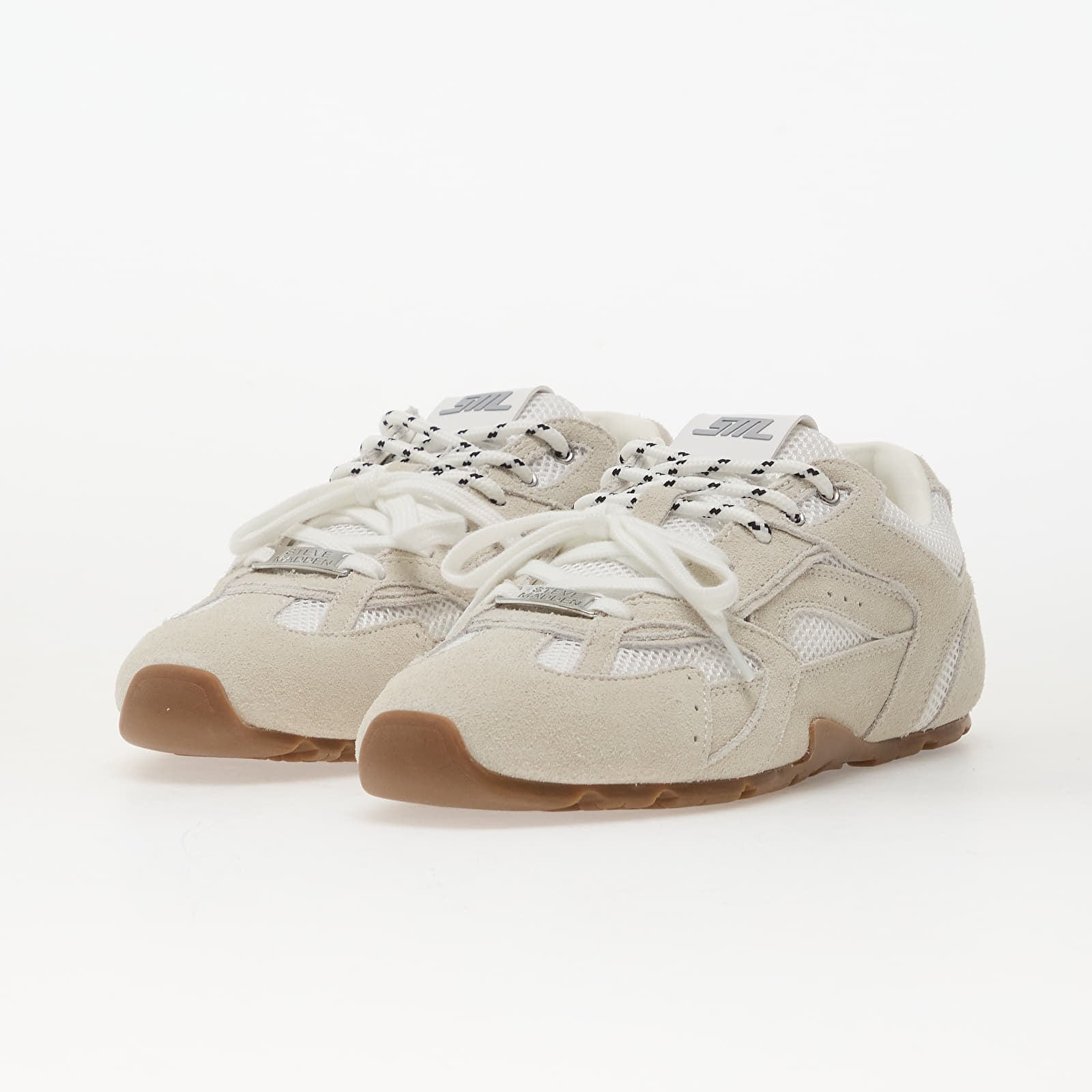 Joggesko og sko for kvinner Steve Madden Asiel White Suede