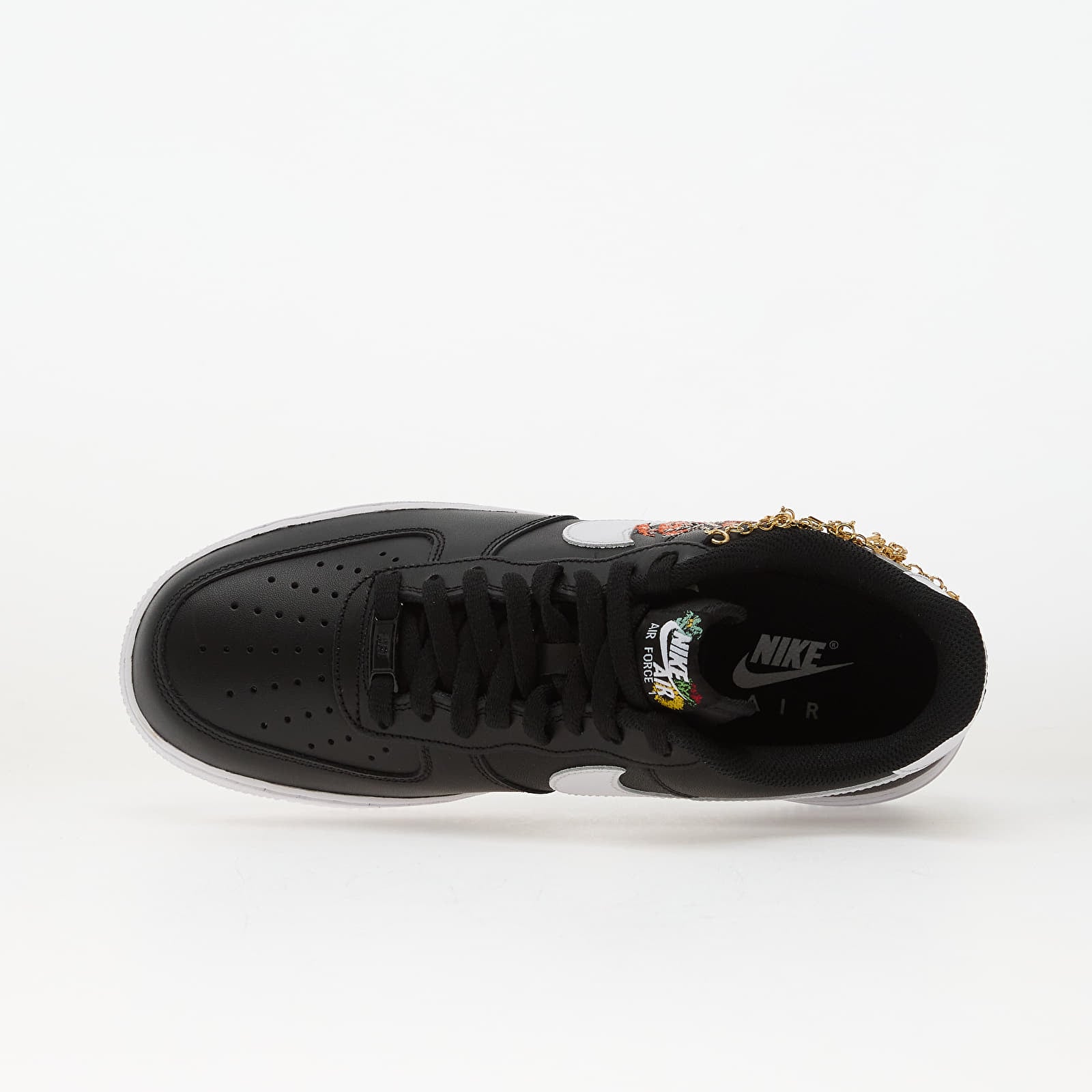 Sneakers und Schuhe für Frauen Nike W Air Force 1 '07 Premium Black/ White-Metallic Gold-White