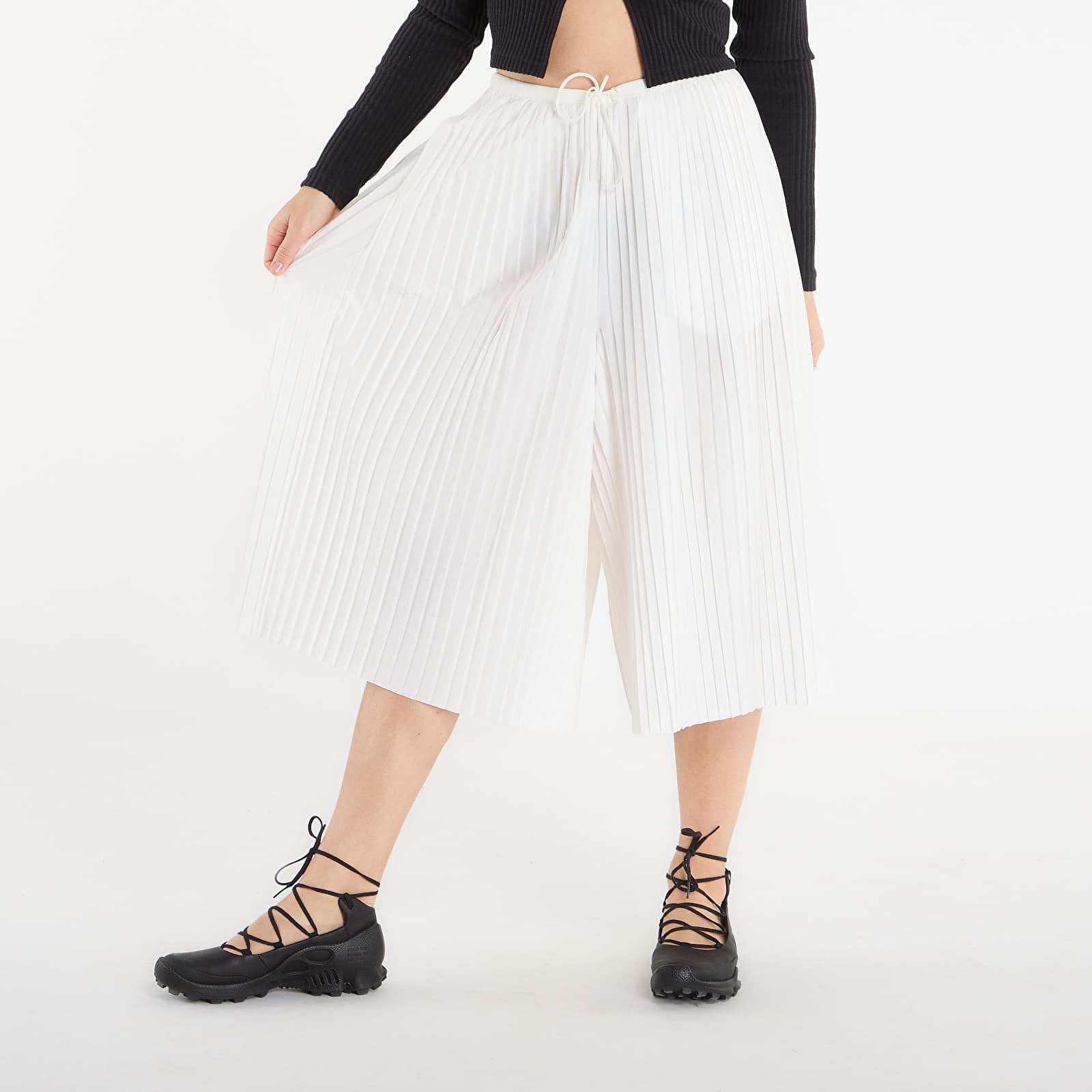 Kalhoty Nike Sportswear Women's Oversized Mid-Rise Culotte Pants Sail/ Sail