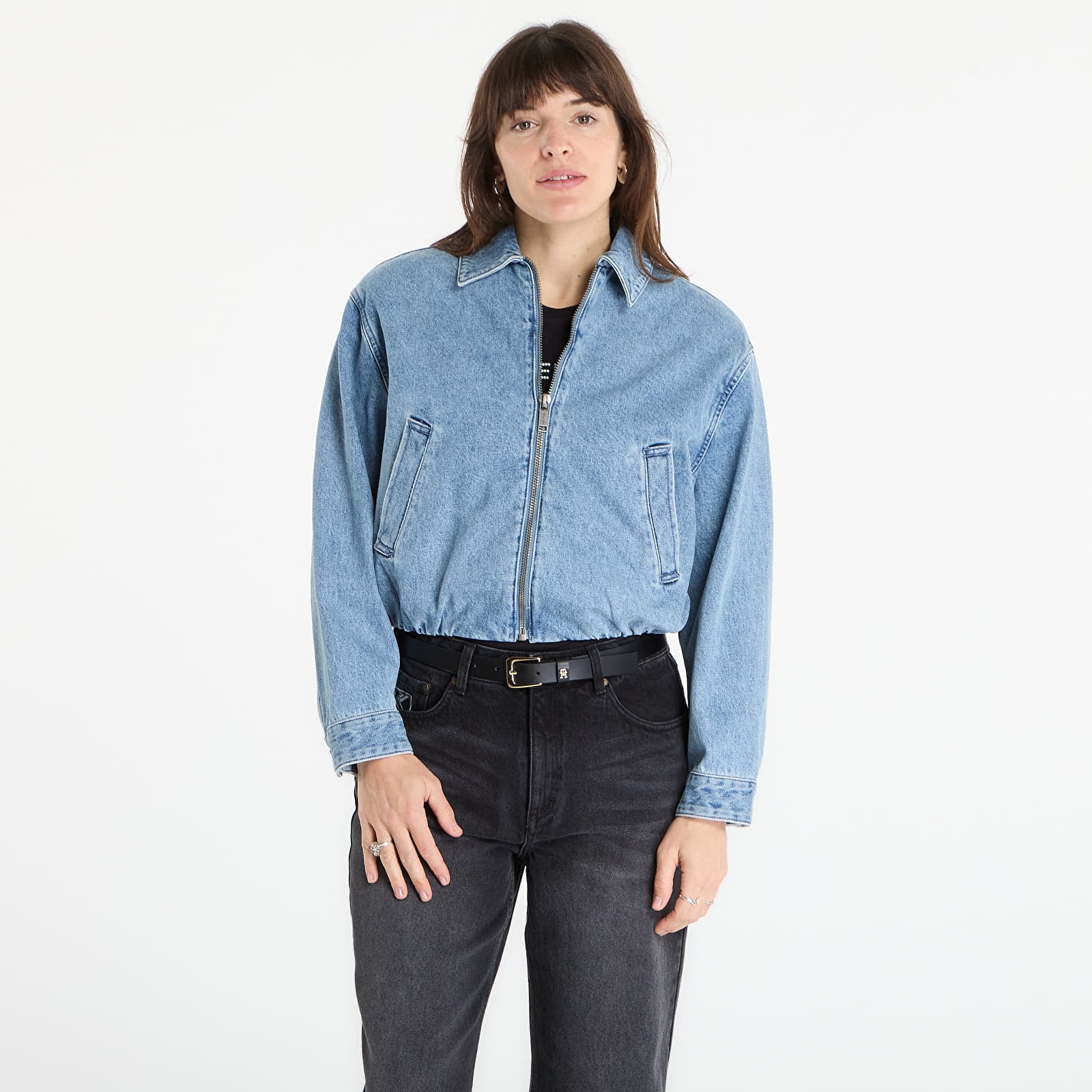 Jachetă Michael Kors Denim Bomber Jacket Horizon Wash M