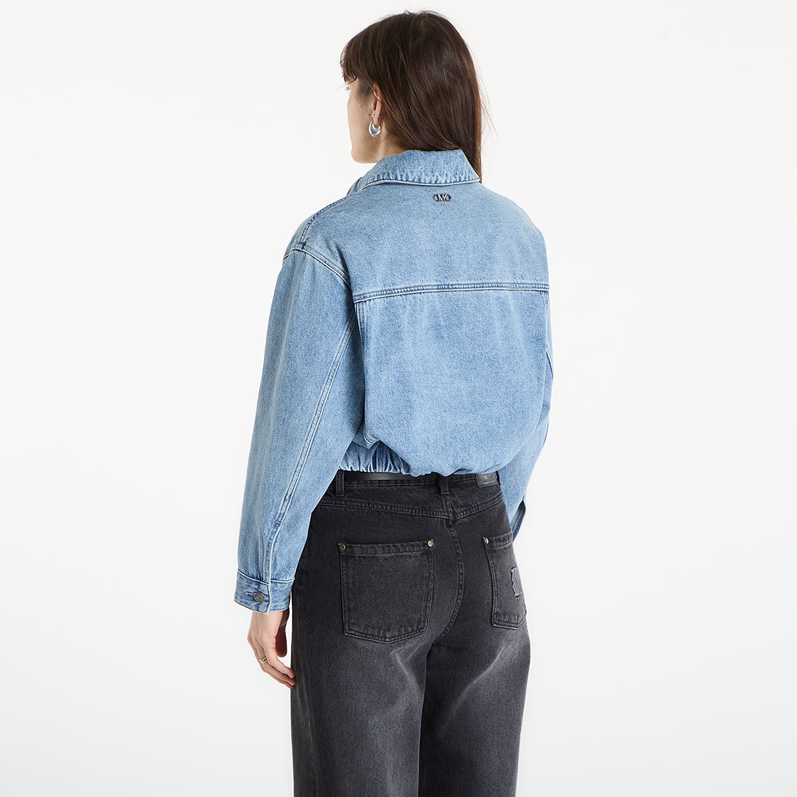 Jackets Michael Kors Denim Bomber Jacket Horizon Wash