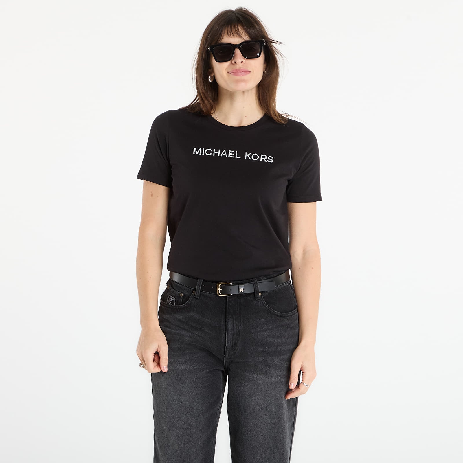 T-krekli Michael Kors Mk Stud Classic Tee Black