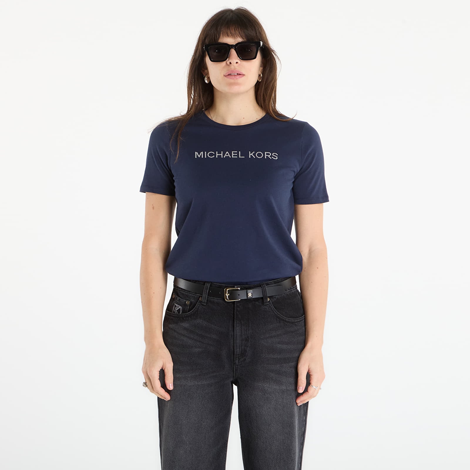 T-krekli Michael Kors Mk Stud Classic Tee Midnight Blue