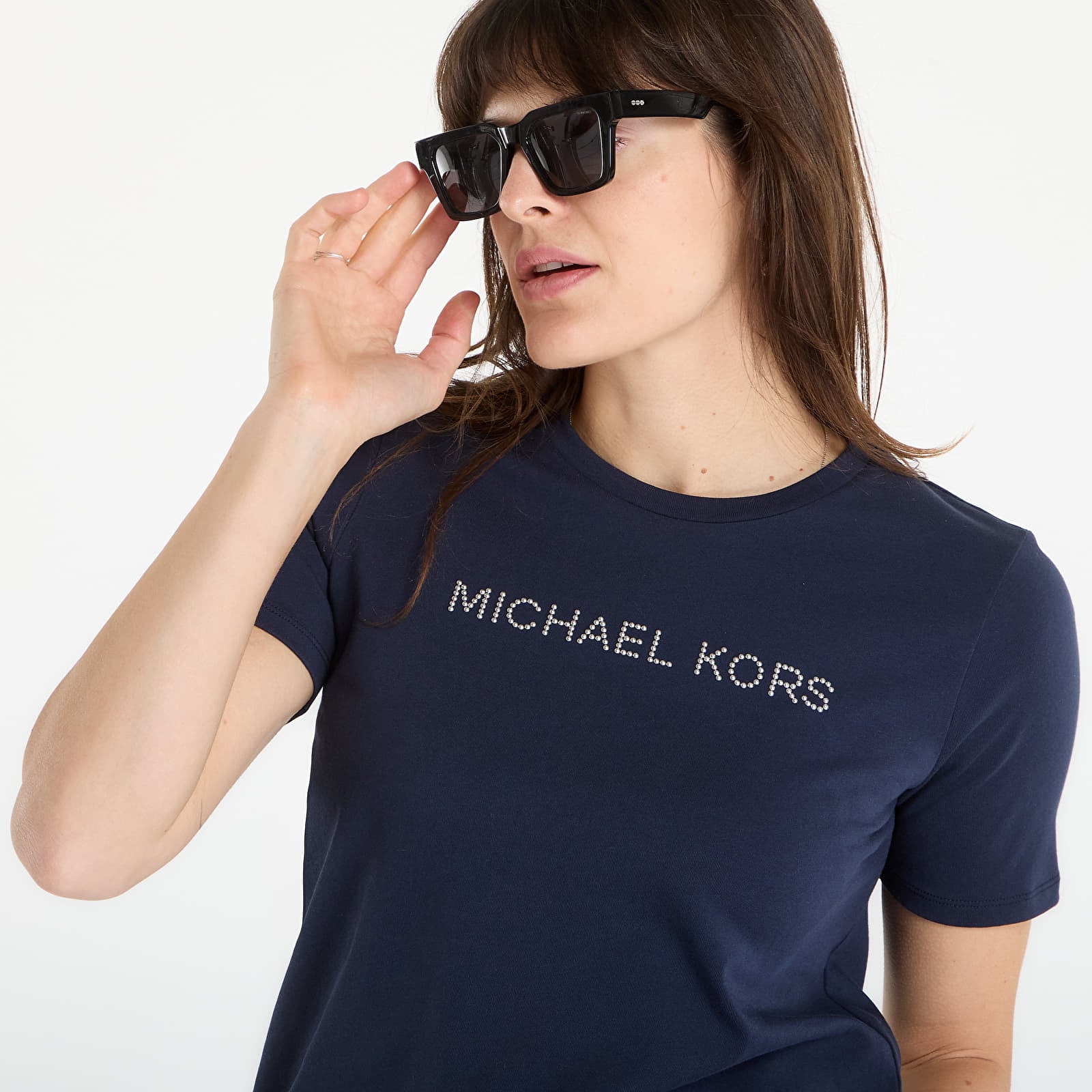 T-krekli Michael Kors Mk Stud Classic Tee Midnight Blue