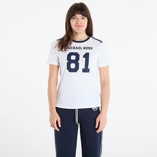 T-krekls Michael Kors Lapped Shoulder 81 Classic Tee Midnight Blue