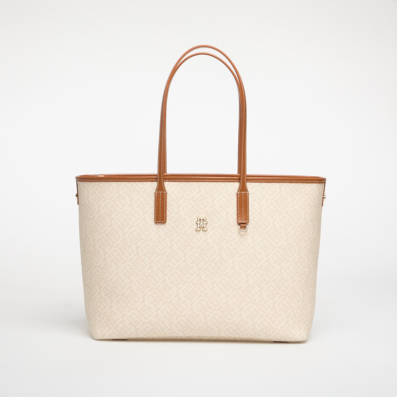 Håndvesker Tommy Hilfiger Monoplay Tote Le Beige Monogram