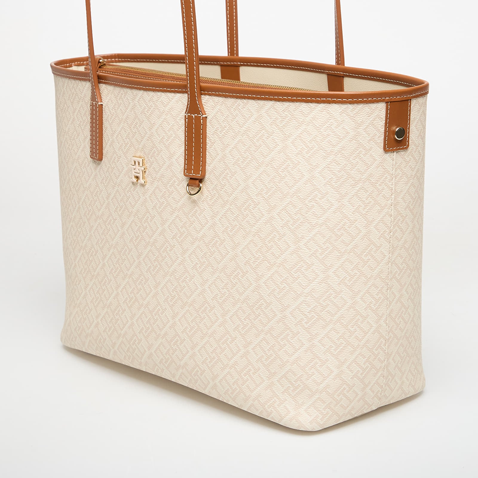 Håndvesker Tommy Hilfiger Monoplay Tote Le Beige Monogram