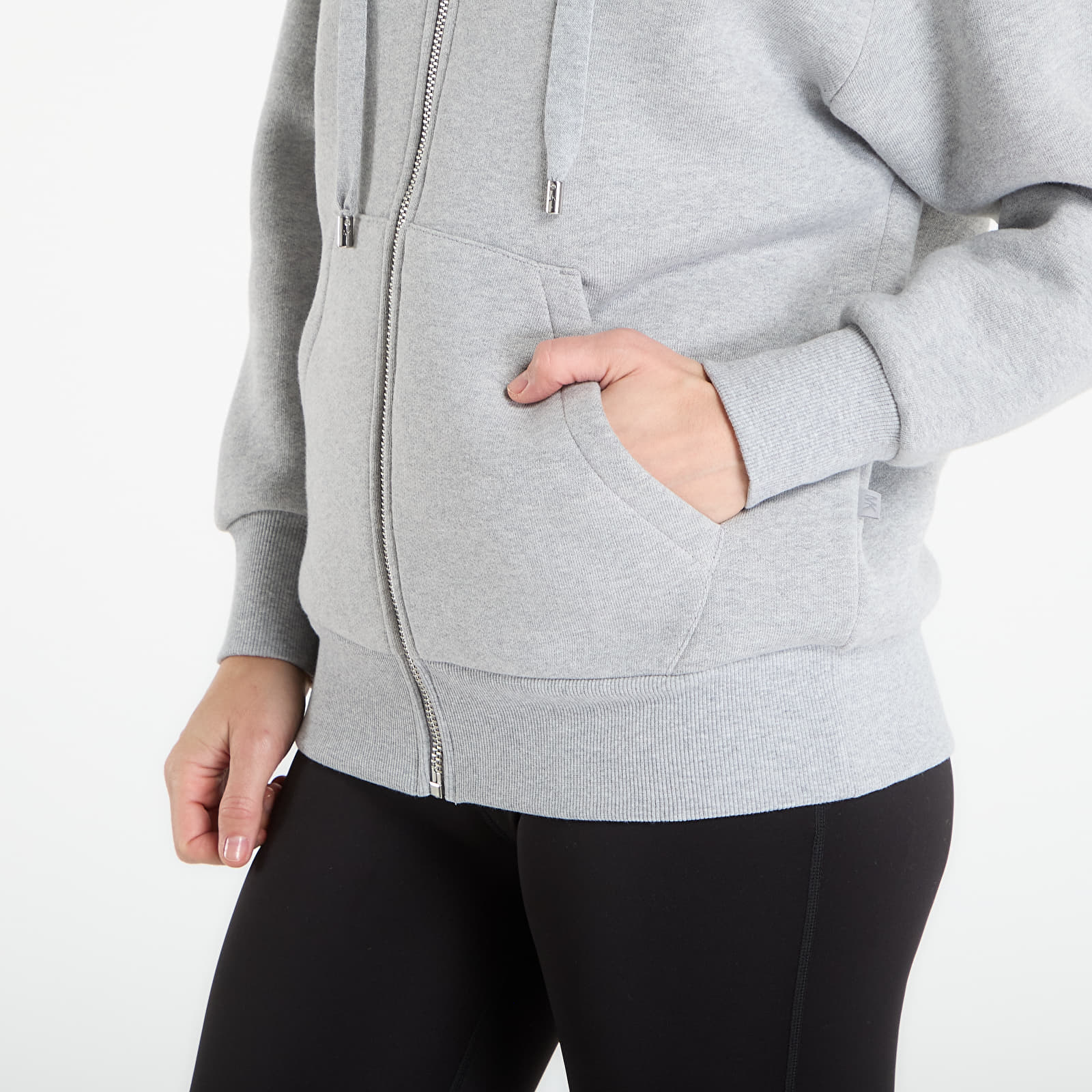 Hoodies and sweatshirts  Michael Kors Zip Thru Oversized Hoodie Pearl Heather