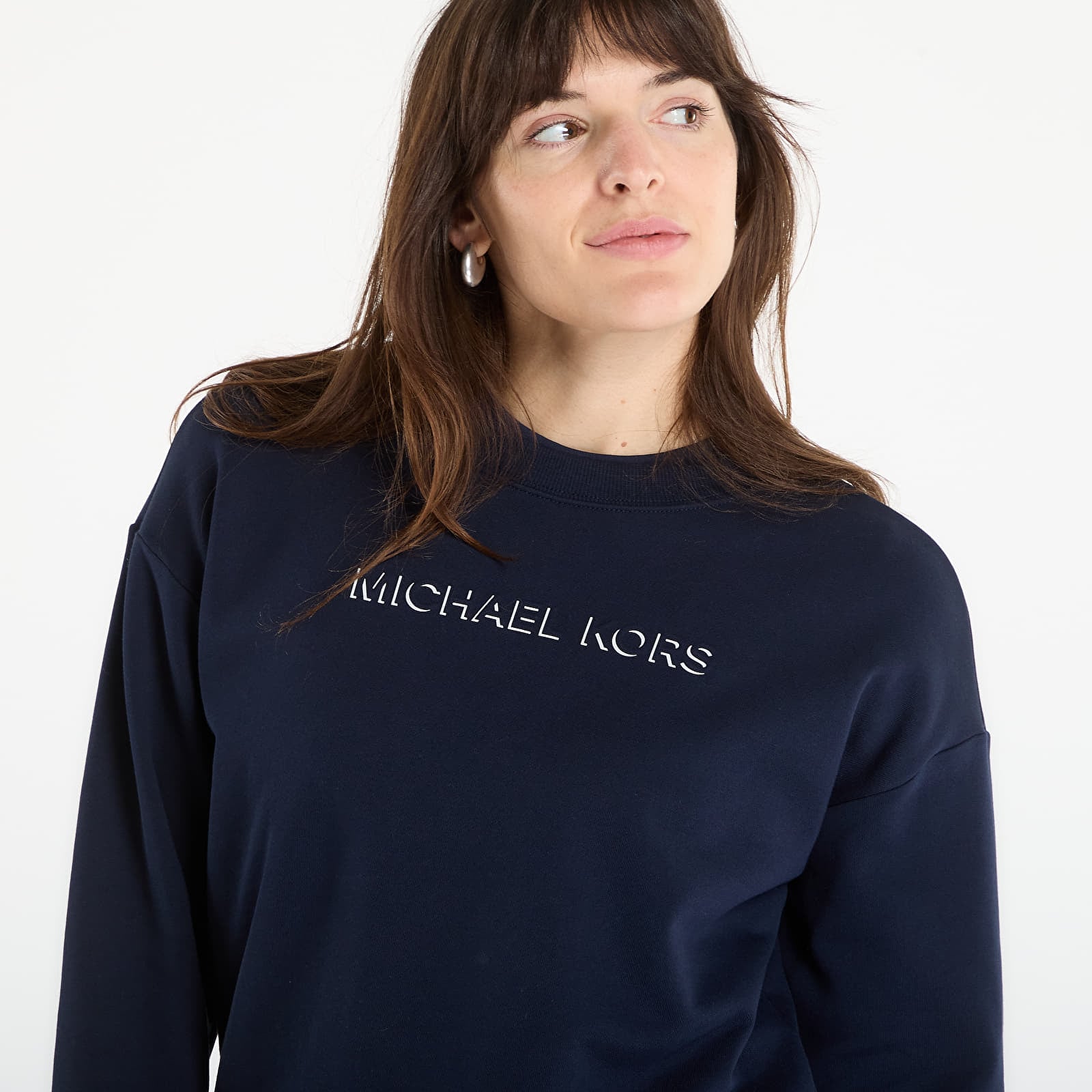 Hoodies and sweatshirts  Michael Kors Mk Shdw Embssed Logo Crew Midnight Blue