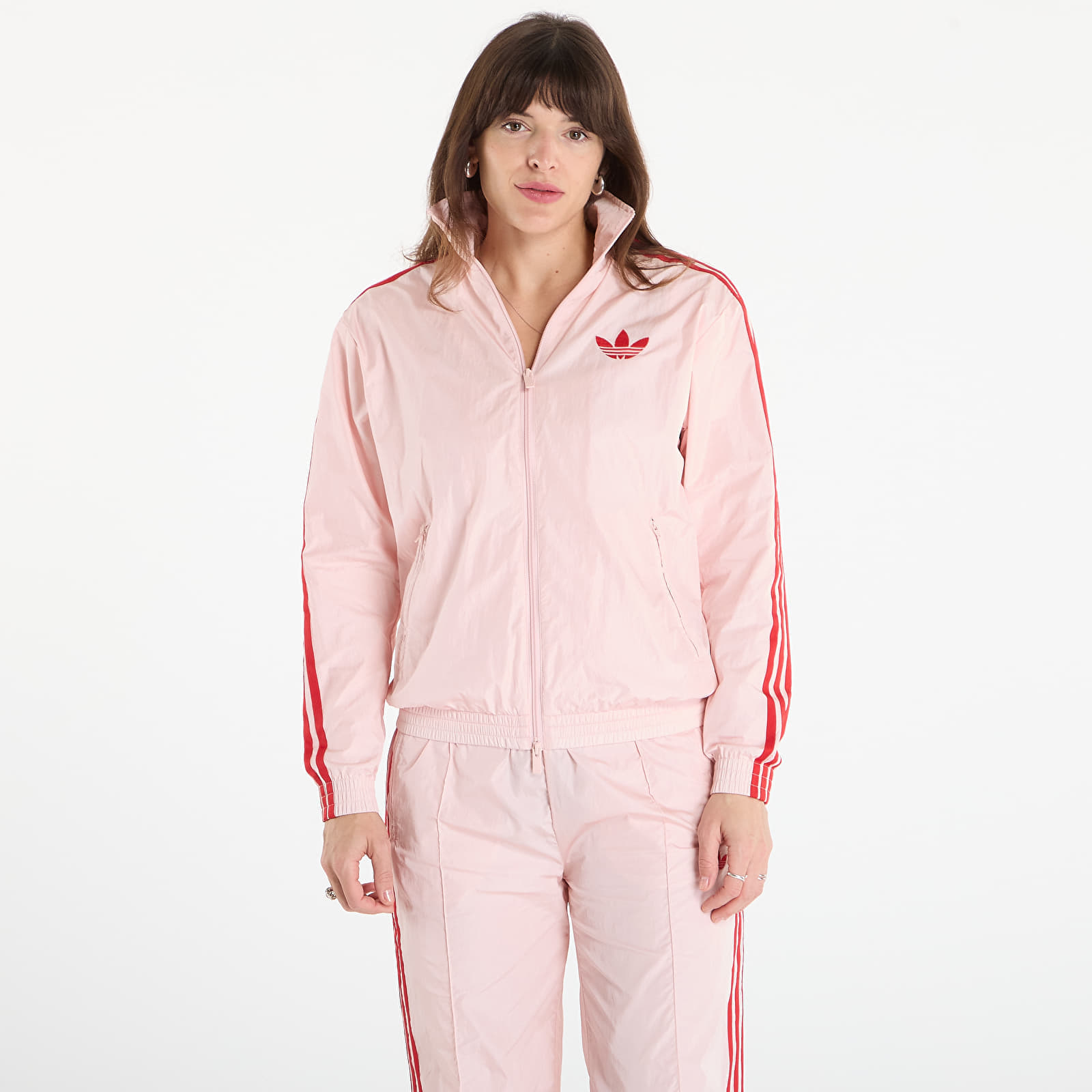 Jachetă adidas Fb Tt Loose Nylon Top Sandy Pink XS