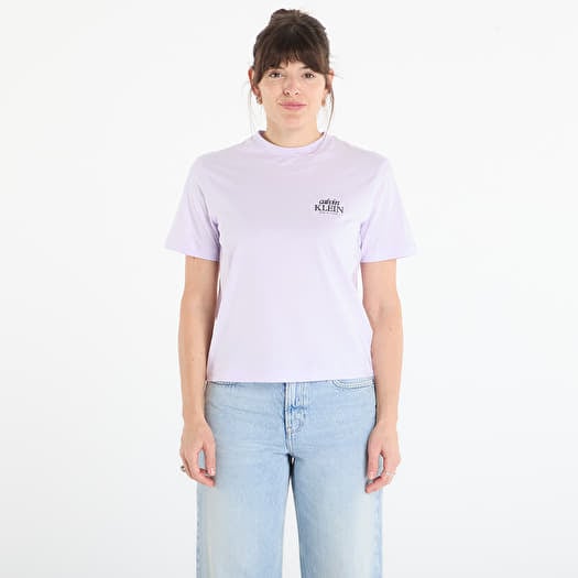 Tričko Calvin Klein Jeans Ss Boxy Graphic T-Shirt Island Lilac