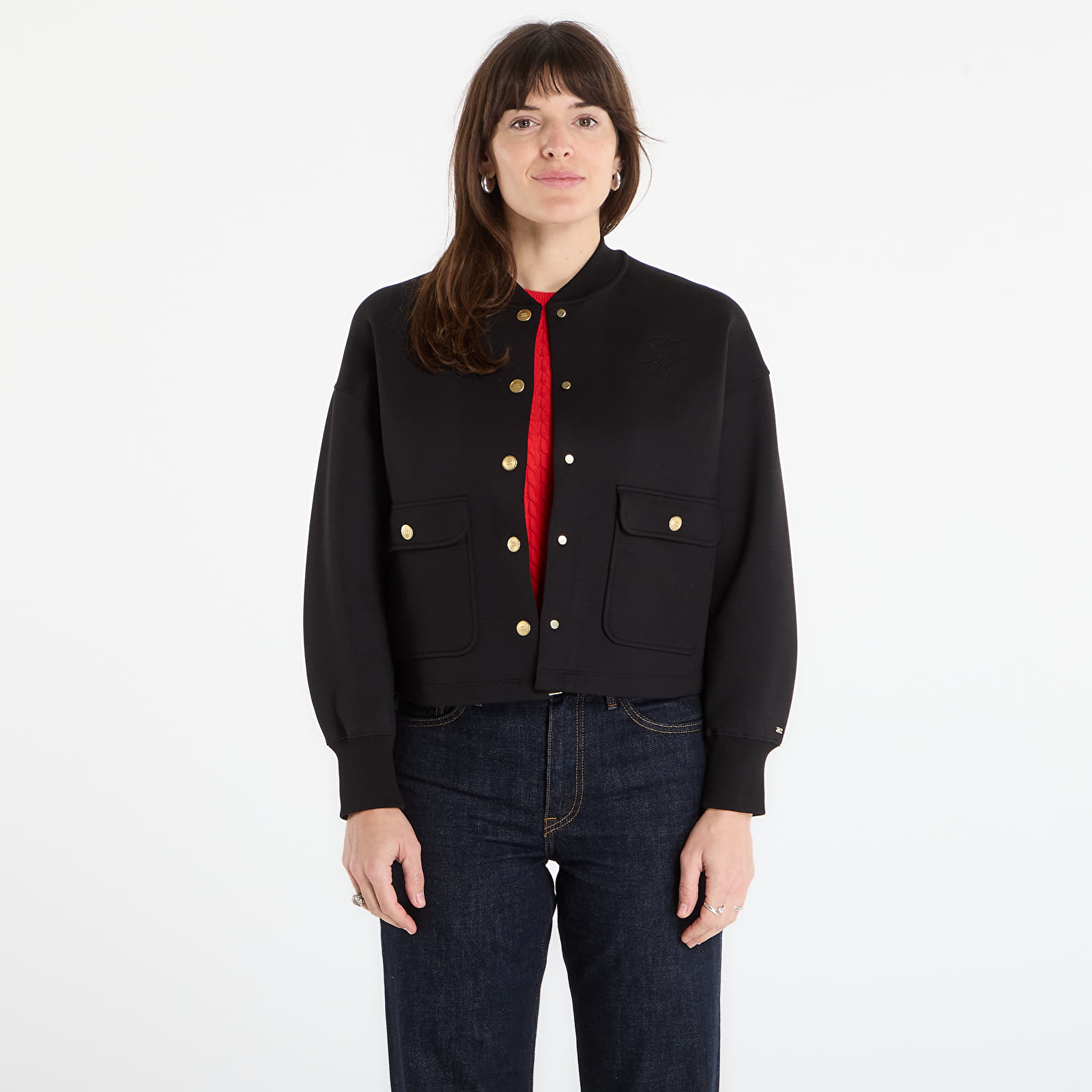 Jacken für Frauen Tommy Hilfiger Gold Button Bomber Black