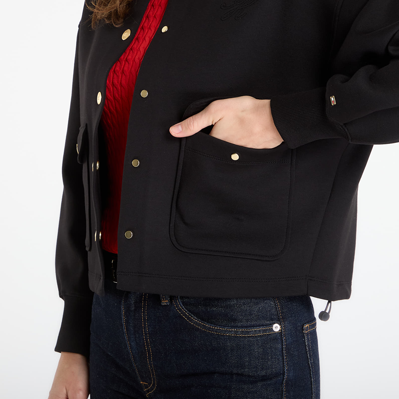 Jacken für Frauen Tommy Hilfiger Gold Button Bomber Black
