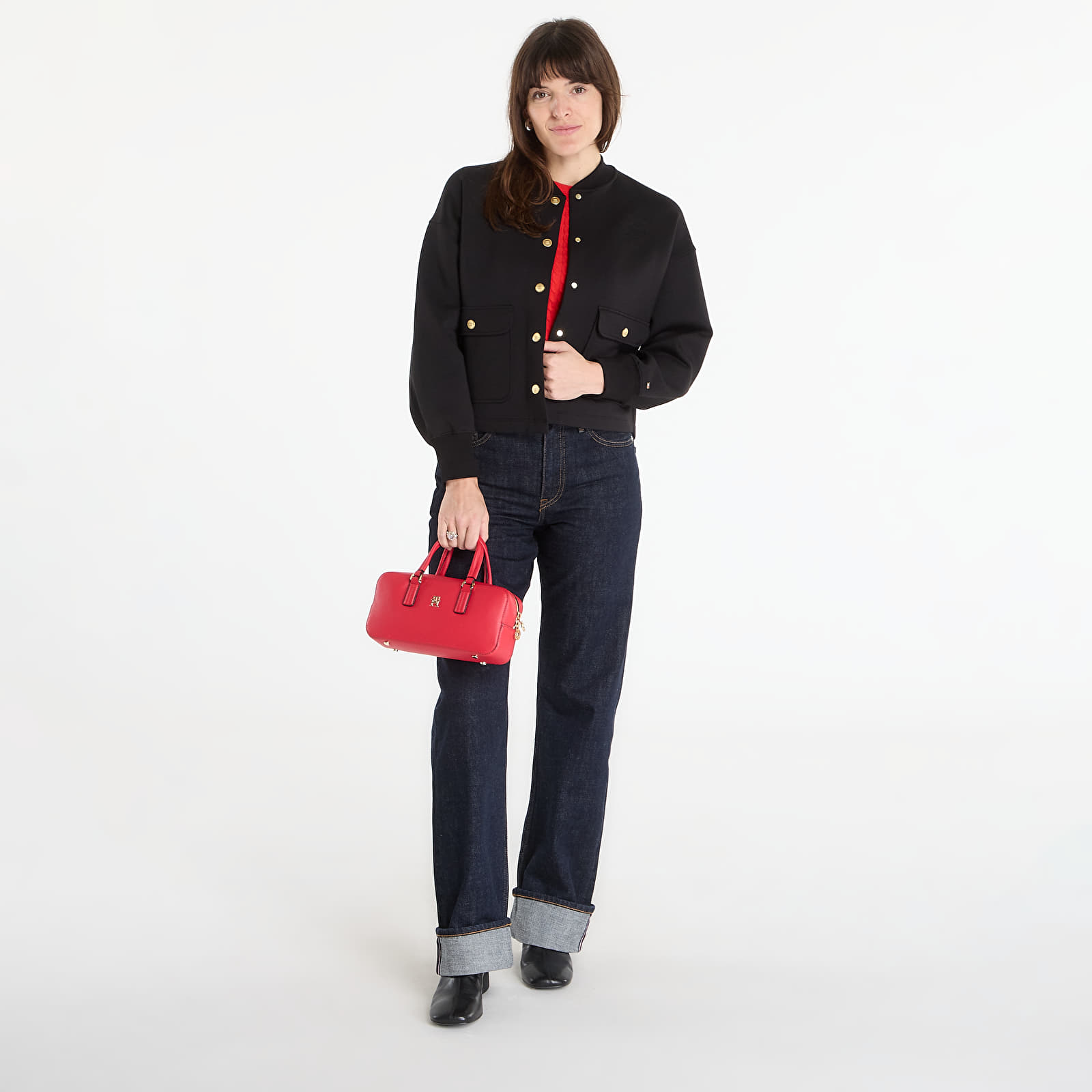 Jacken für Frauen Tommy Hilfiger Gold Button Bomber Black