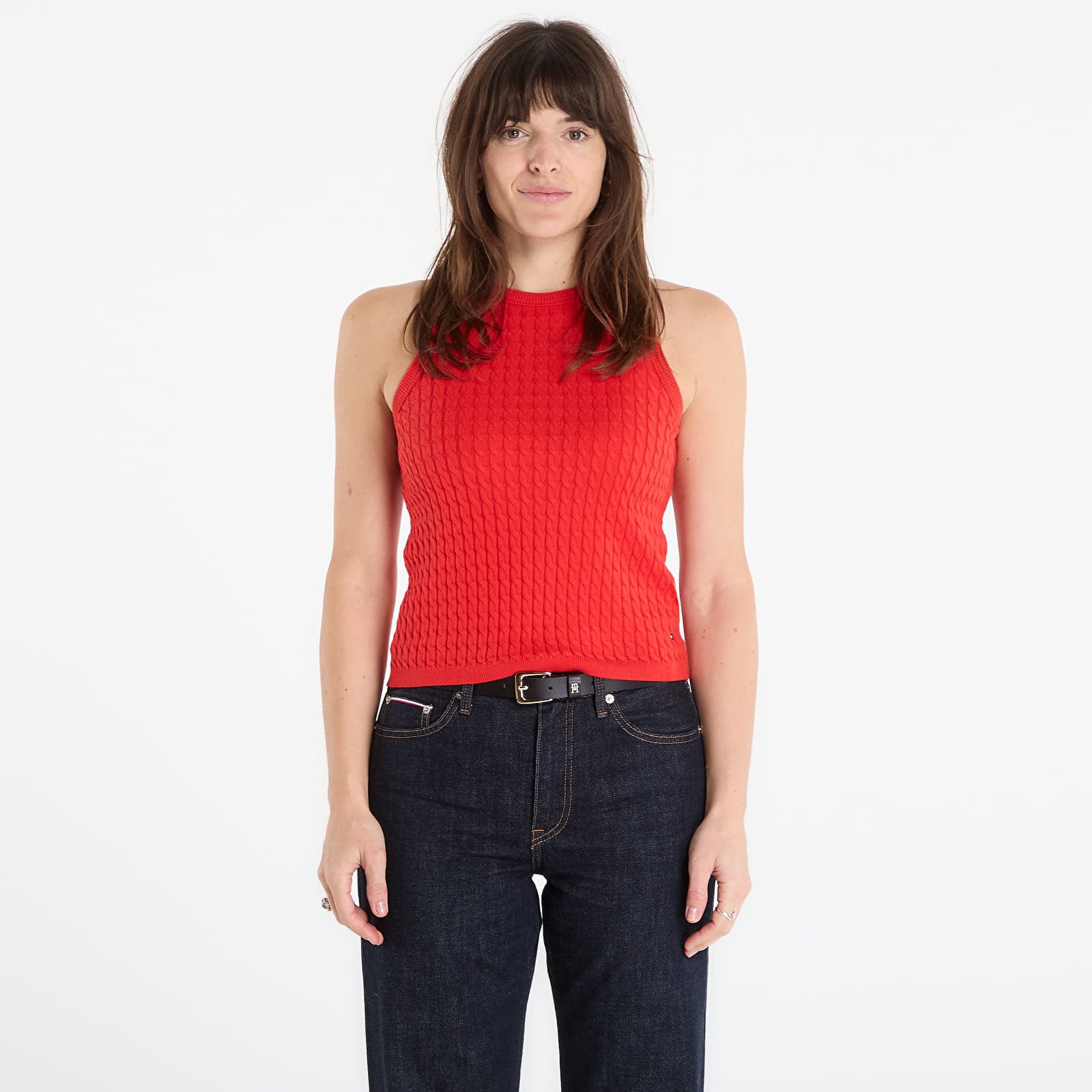 Tommy Hilfiger Co Cable Fine Gg Sl Slim Swt Fireworks S