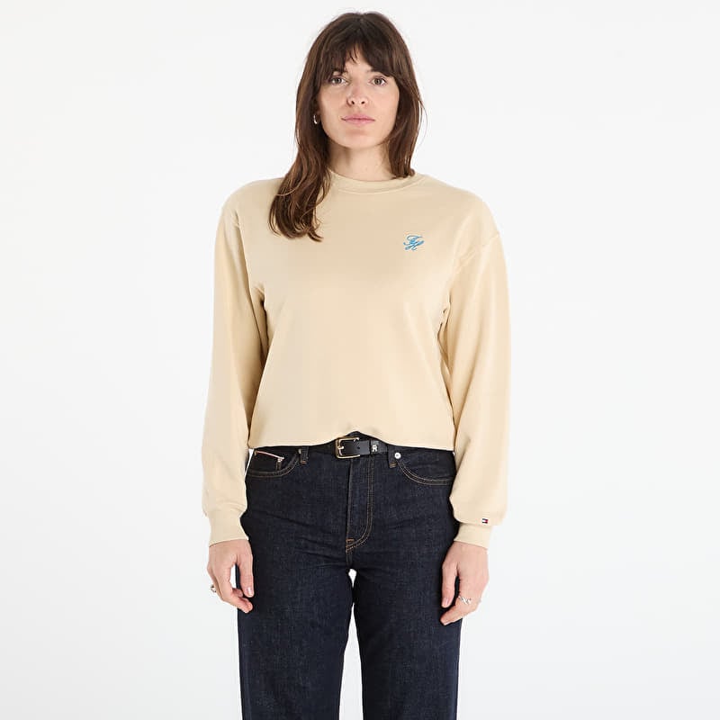 Sweatshirt Tommy Hilfiger Script Reg Sweatshirt Country Ivory