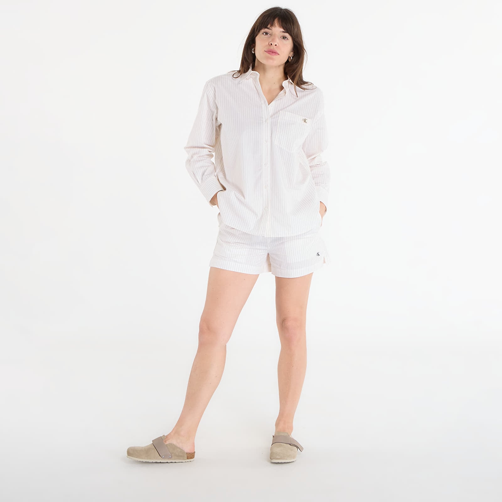 Дамски ризи Calvin Klein Jeans Yarndye Cotton Poplin Relaxed Shirt Calico Three Color Refined Stripe