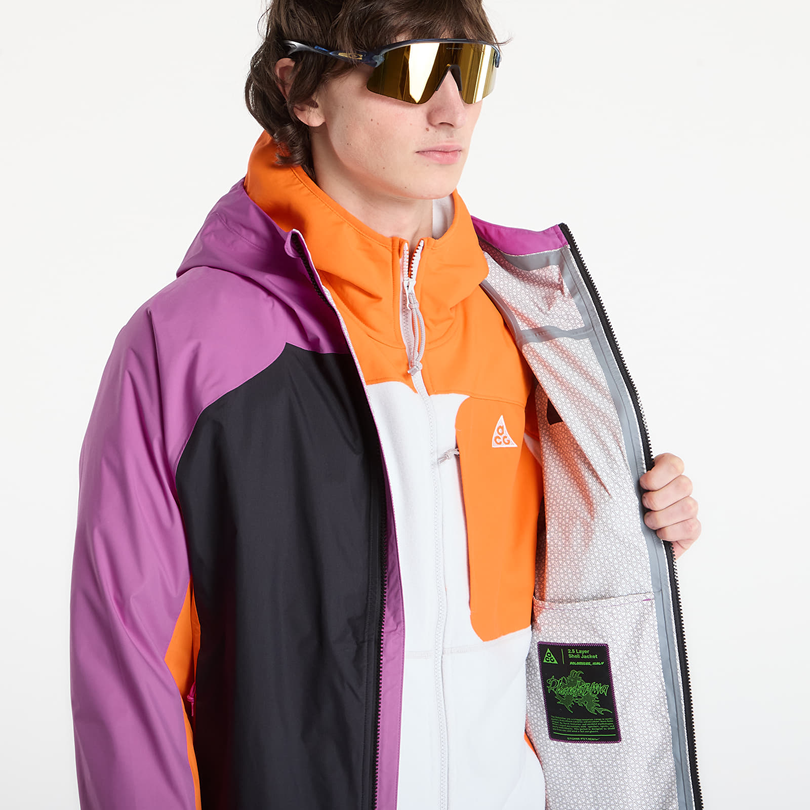 Pánské bundy Nike ACG "Phantazma" Men's Storm-FIT ADV Jacket Vivid Purple/ Black/ Summit White