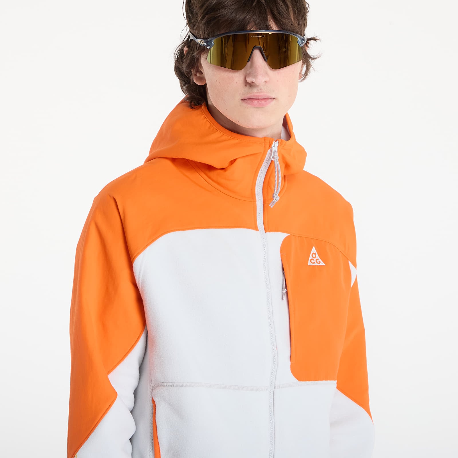 Mikiny Nike ACG "Wolf Tree" Plus Full-Zip Hooded Mid Layer Safety Orange/ Photon Dust/ Summit White