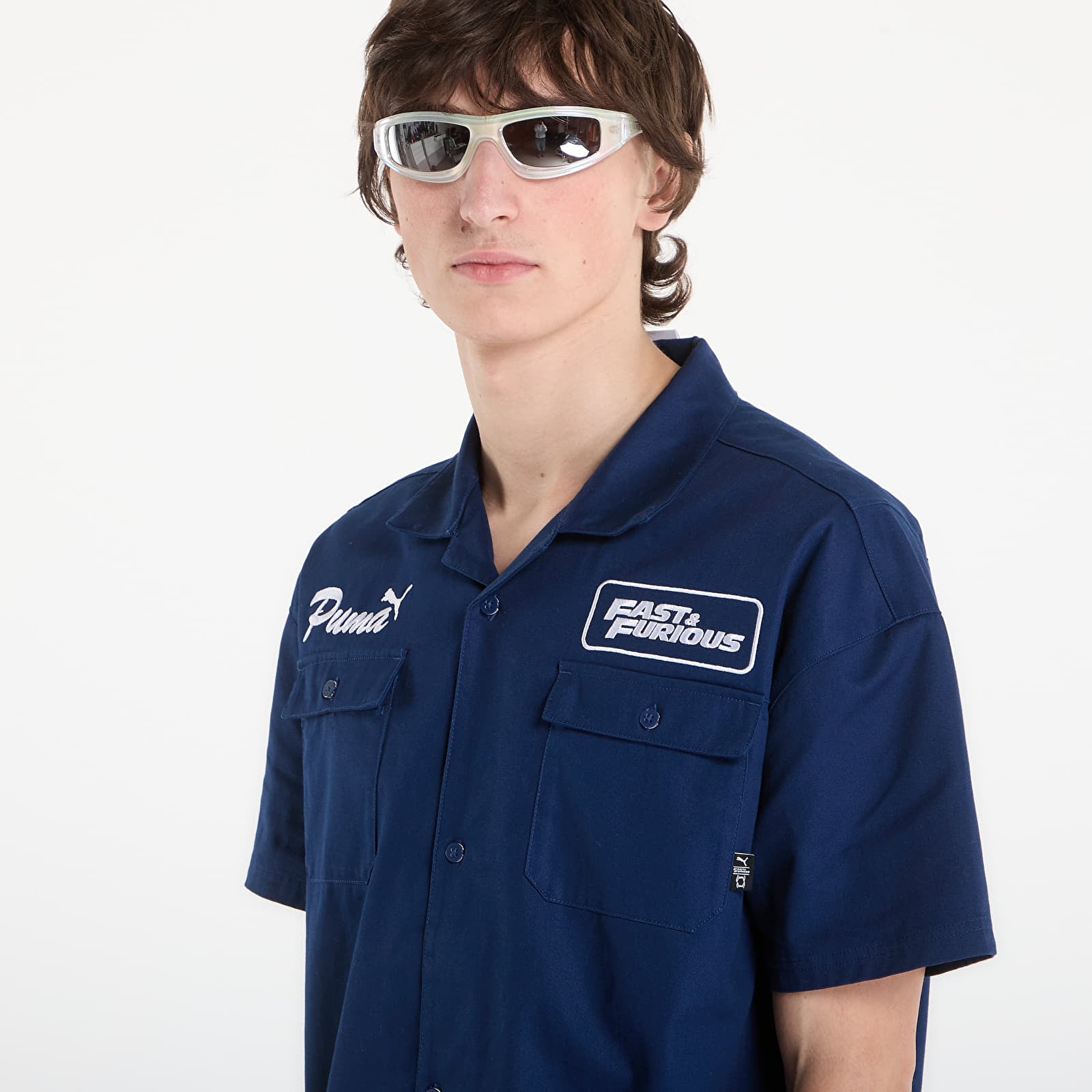 Vyriški marškiniai Puma x Fast & Furious Mechanic Shirt Persian Blue