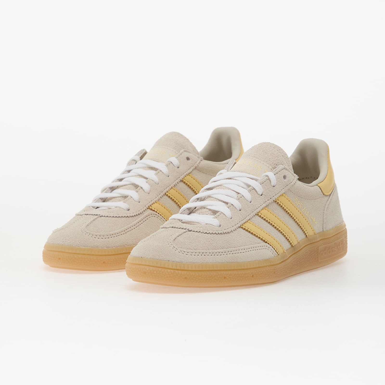 Încălțăminte și sneakerși pentru femei adidas Handball Spezial W Aluminium/ Orange Tint/ Ftw White