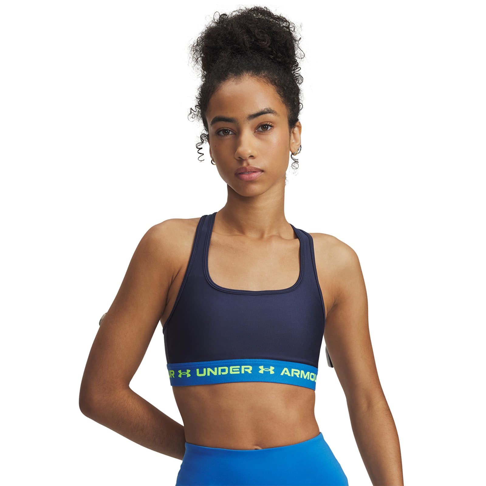 Moteriškos liemenėlės Under Armour Crossback Mid Bra Blue