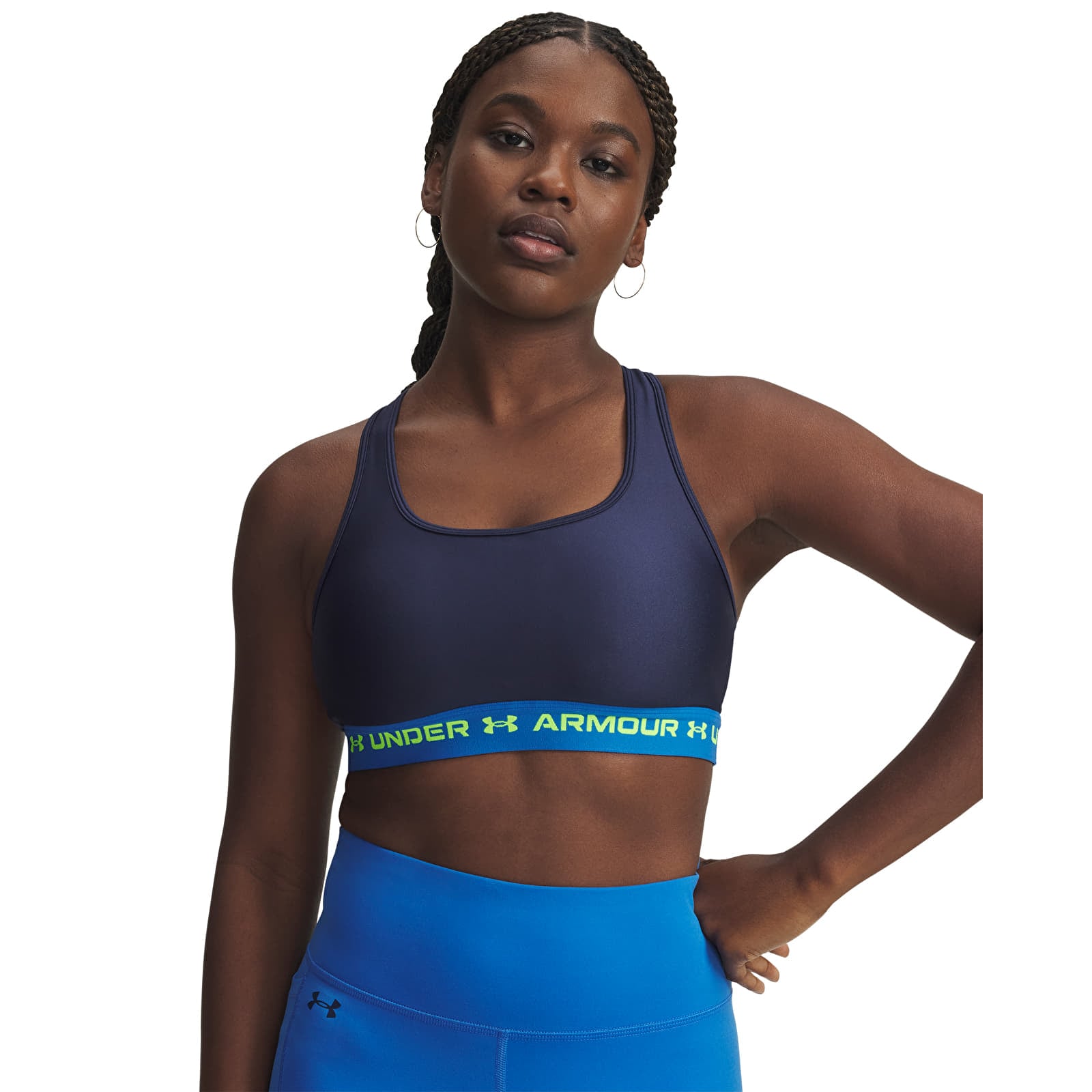 Moteriškos liemenėlės Under Armour Crossback Mid Bra Blue