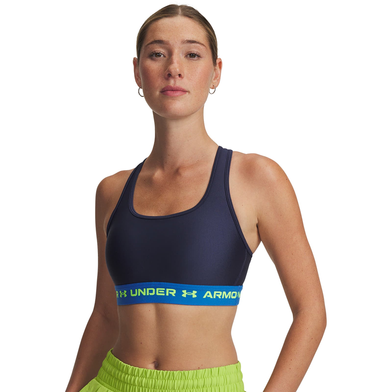 Moteriškos liemenėlės Under Armour Crossback Mid Bra Blue