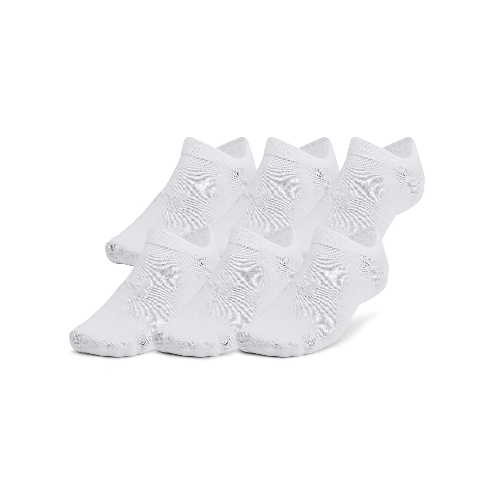Vyriškos kojinės Under Armour Essential No Show 6-Pack White