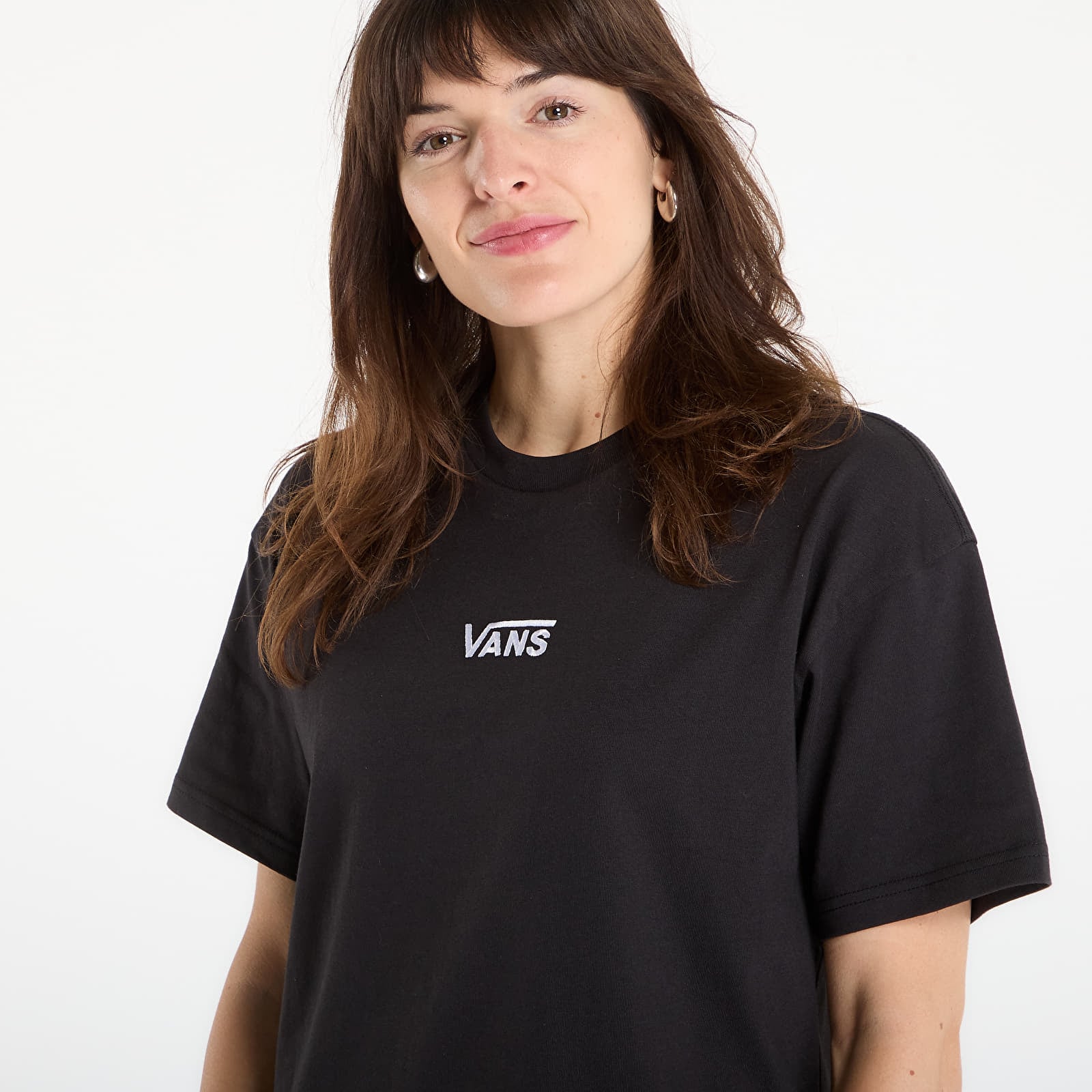 T-Shirts Frau Vans Center Vee Tee Dress Black