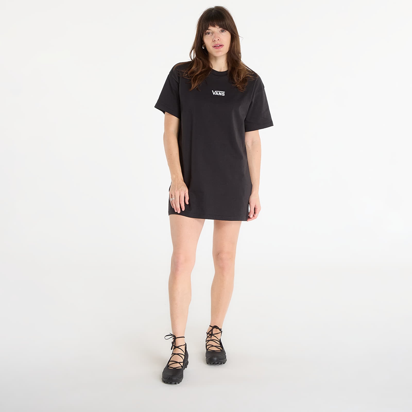 T-Shirts Frau Vans Center Vee Tee Dress Black
